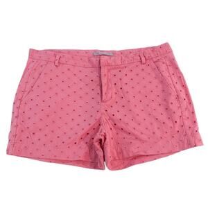 Gap City Shorts in Coral Eyelet